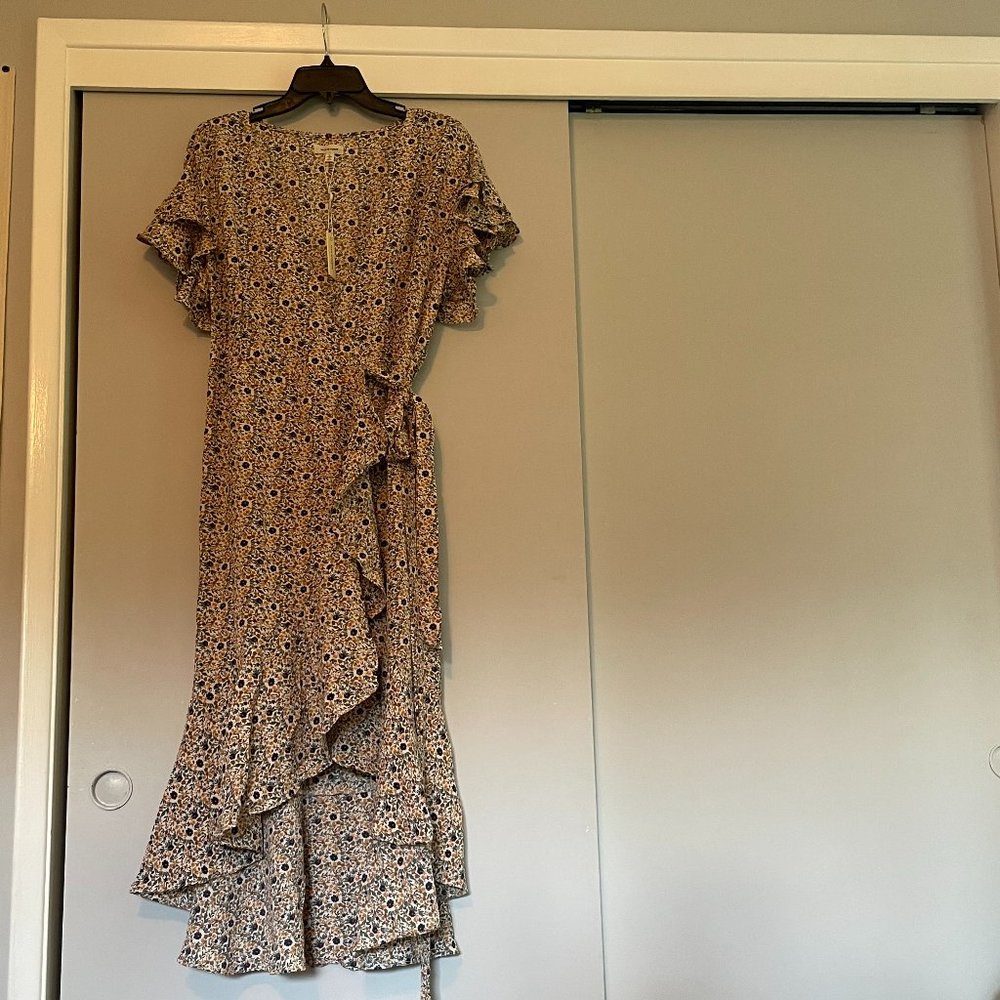 MAX STUDIO Floral Wrap Dress